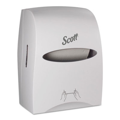 Scott Essential Manual Hard Roll Towel Dispenser  13 06 x 11 x 16 94  White (KCC46254)