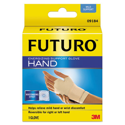 FUTURO Energizing Support Glove  Medium  Palm Size 7 1 2  - 8 1 2   Tan (MMM09183EN)