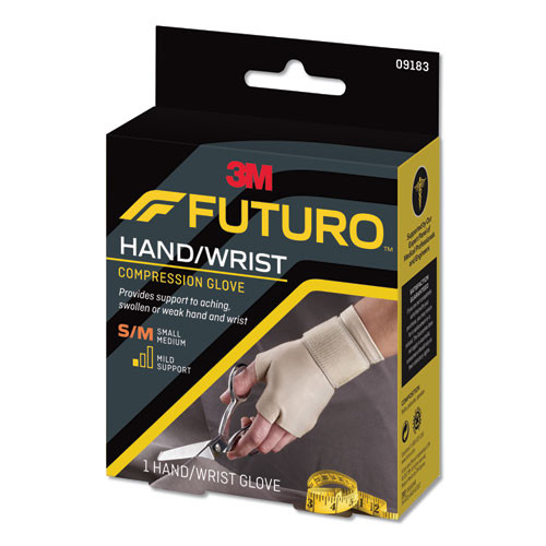 FUTURO Energizing Support Glove  Medium  Palm Size 7 1 2  - 8 1 2   Tan (MMM09183EN)