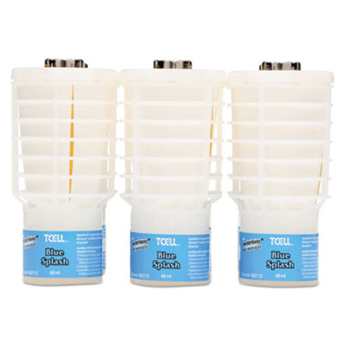 Rubbermaid Commercial TCell Microtrans Odor Neutralizer Refill  Blue Splash  48 ml  6 Carton (RCP402112)