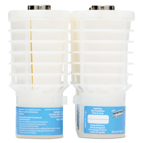 Rubbermaid Commercial TCell Microtrans Odor Neutralizer Refill  Blue Splash  48 ml  6 Carton (RCP402112)