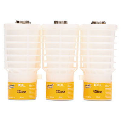 Rubbermaid Commercial TCell Microtrans Odor Neutralizer Refill  Citrus  1 62 oz  6 Carton (RCP402113)