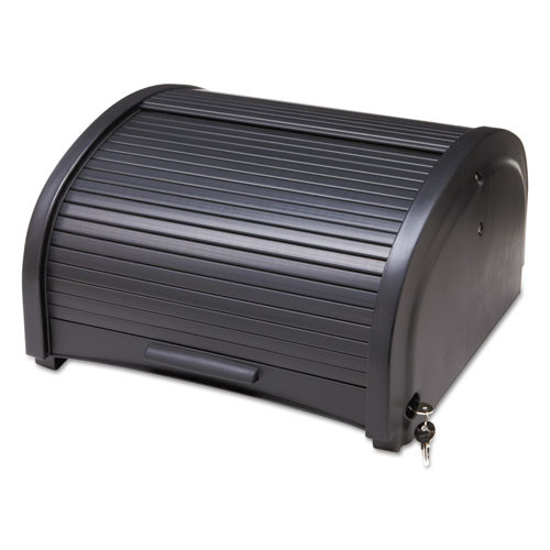 Rubbermaid Commercial Locking Security Hood  17 75w x 10 3h  Black (RCP9T86BLA)