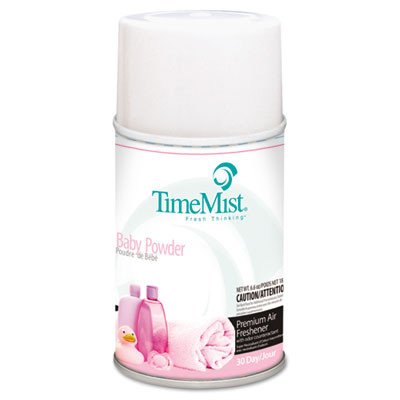 TimeMist Premium Metered Air Freshener Refill  Baby Powder  5 3 oz Aerosol  12 Carton (TMS1042686)