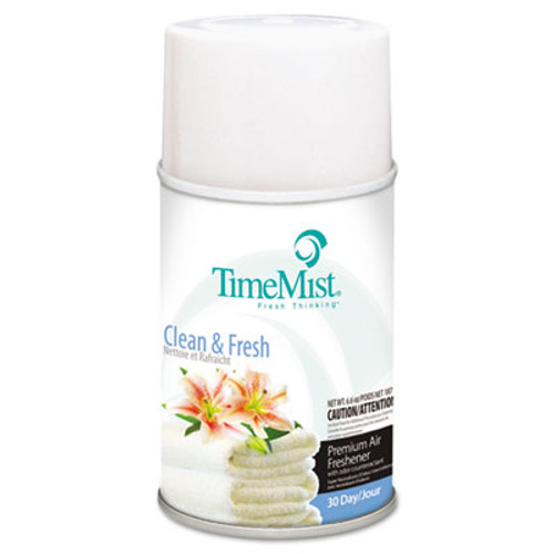 TimeMist Premium Metered Air Freshener Refill  Clean N Fresh  6 6 oz Aerosol  12 Carton (TMS1042771)