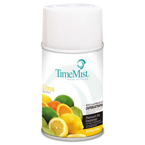 TimeMist Premium Metered Air Freshener Refill  Citrus  6 6 oz Aerosol  12 Carton (TMS1042781)
