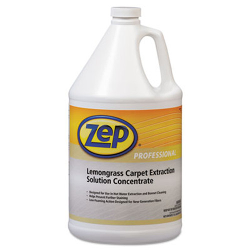 Zep Professional Carpet Extraction Cleaner  Lemongrass  1 gal Bottle  4 Carton (ZPP1041398)