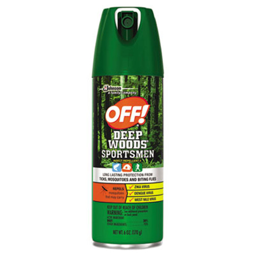 OFF! Deep Woods Sportsmen Insect Repellent, 6 oz Aerosol, 12/Carton (SJN629374)