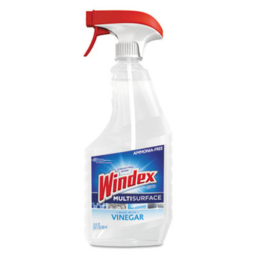 Windex Multi-Surface Vinegar Cleaner, Fresh Clean Scent, 23 oz Spray Bottle, 8/Carton (SJN679596)