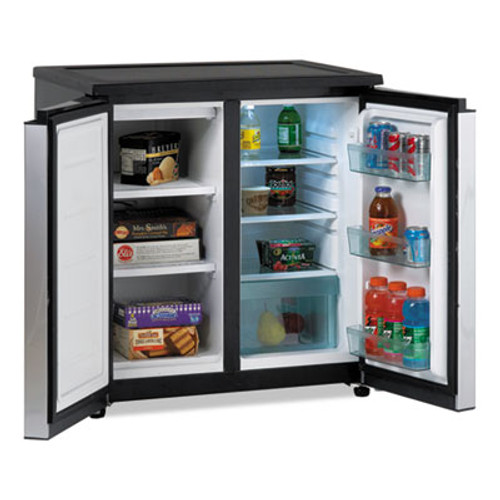 Avanti 5.5 CF Side by Side Refrigerator/Freezer, Black/Stainless Steel (AVARMS551SS)