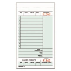 Adams Guest Check Unit Set  Carbonless Duplicate  7 1 4 x 4 1 4  250 Pack (ABF947SWC)