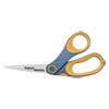 Westcott Non-Stick Titanium Bonded Scissors  8  Long  3 25  Cut Length  Gray Yellow Offset Handle (ACM14850)