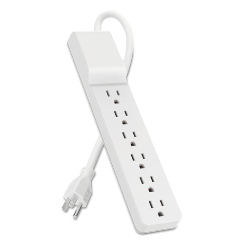 Belkin Home Office Surge Protector  6 Outlets  10 ft Cord  720 Joules  White (BLKBE10600010)