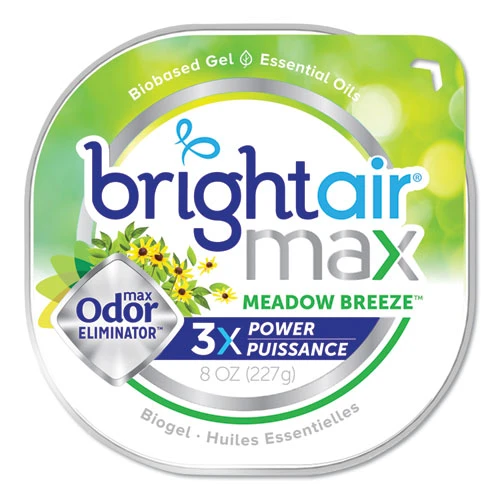 BRIGHT Air Max Odor Eliminator Air Freshener  Meadow Breeze  8 oz (BRI900438EA)