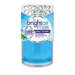 BRIGHT Air Max Scented Oil Air Freshener  Cool and Clean  4 oz  6 Carton (BRI900439)