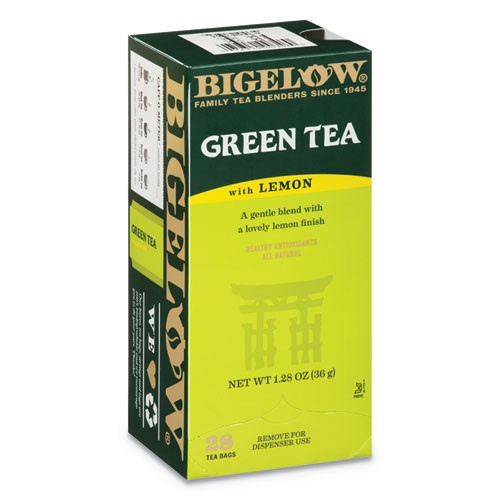 Bigelow Green Tea with Lemon  Lemon  0 34 lbs  28 Box (BTC10346)