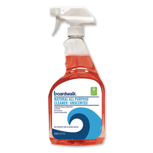 Boardwalk Natural All Purpose Cleaner  Unscented  32 oz Spray Bottle  12 Carton (BWK47112)