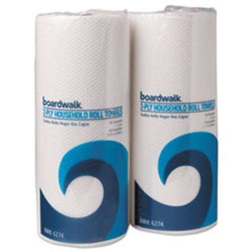 Boardwalk Household Perforated Paper Towel Rolls  2-Ply  9 x 11  White  100 Roll  30 Rolls Carton (BWK6277)