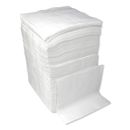 Boardwalk 1 4-Fold Lunch Napkins  1-Ply  12  x 12   White  6000 Carton (BWK8310W)