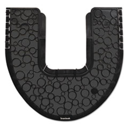 Boardwalk Commode Mat 2 0  Absorbant  Rubber  22 x 22  Black  6 Carton (BWKCMBB)