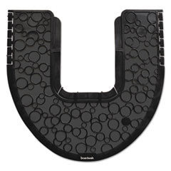Boardwalk Commode Mat 2 0  Absorbant  Rubber  22 x 22  Black  6 Carton (BWKCMBB)