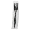 Boardwalk Heavyweight Wrapped Polypropylene Cutlery  Fork  Black  1 000 Carton (BWKFORKHWPPBIW)