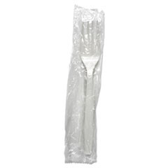 Boardwalk Heavyweight Wrapped Polypropylene Cutlery  Fork  White  1 000 Carton (BWKFORKHWPPWIW)
