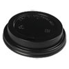 Boardwalk Hot Cup Lids  Fits 10-20 oz Hot Cups  Black  1000 Carton (BWKHOTBL1020)