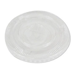 Boardwalk PET Cold Cup Lids  Fits 16-24 oz Plastic Cups  Clear  1000 Carton (BWKPETSTRAW)