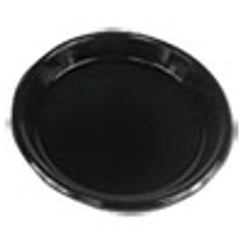 Boardwalk Hi-Impact Plastic Dinnerware  Plate  10  Diameter  Black  500 Carton (BWKPLHIPS10BL)