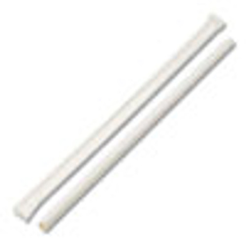 Boardwalk Individually Wrapped Paper Straws  7 3 4  x 1 4   White  3200 Carton (BWKPPRSTRWWR)