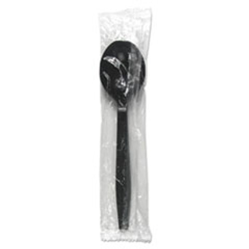 Boardwalk Heavyweight Wrapped Polypropylene Cutlery  Soup Spoon  Black  1 000 Carton (BWKSSHWPPBIW)