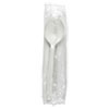 Boardwalk Heavyweight Wrapped Polypropylene Cutlery  Soup Spoon  White  1 000 Carton (BWKSSHWPPWIW)