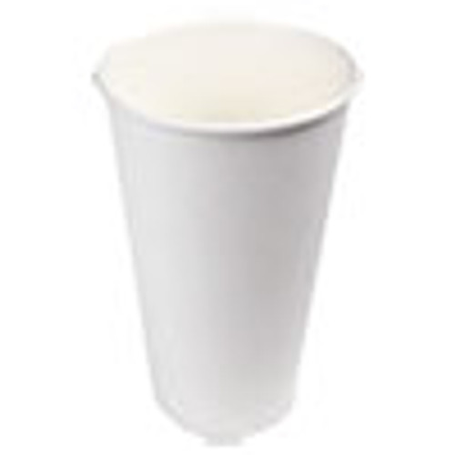 Boardwalk Paper Hot Cups  20 oz  White  12 Cups Sleeve  50 Sleeves Carton (BWKWHT20HCUP)