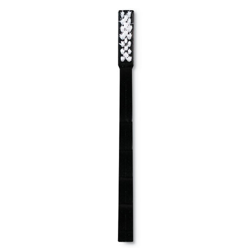Carlisle Flo-Pac Utility Toothbrush Style Maintenance Brush  Nylon  7 1 4   Black (CFS4067400DZ)