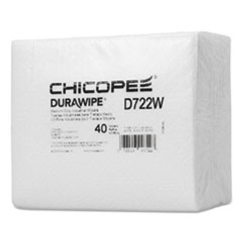 Chicopee Durawipe Medium-Duty Industrial Wipers  14 6  x 13 7  White  960 Carton (CHID722W)
