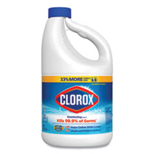 Clorox Regular Bleach with CloroMax Technology  81 oz Bottle  6 Carton (CLO32263)