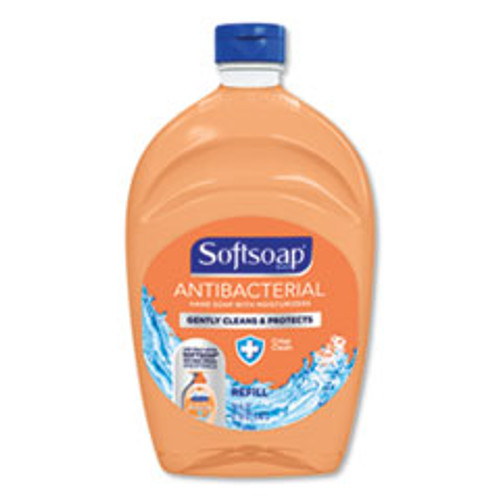 Softsoap Antibacterial Liquid Hand Soap Refills  Fresh  50 oz  Orange  6 Carton (CPC46325)