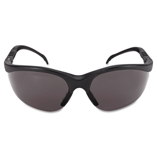 MCR Safety Klondike Safety Glasses  Matte Black Frame  Gray Lens (CRWKD112)