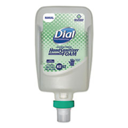 Dial Professional FIT Fragrance-Free Antimicrobial Foaming Hand Sanitizer Manual Dispenser Refill  1200 mL  3 Carton (DIA19038)