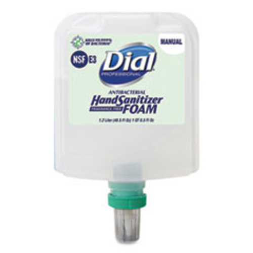 Dial Professional Dial 1700 Manual Refill Antibacterial Foaming Hand Sanitizer  Fragrance-Free  1 2 L  3 Carton (DIA19714)