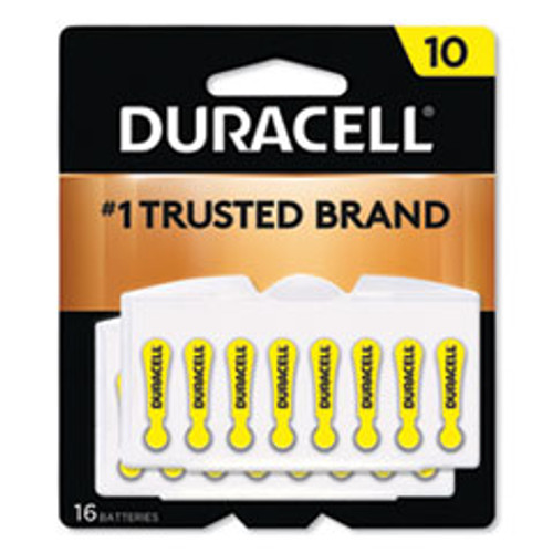 Duracell Hearing Aid Battery   10  16 Pack (DURDA10B16ZM10)