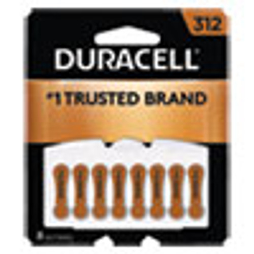 Duracell Hearing Aid Battery   312  8 Pack (DURDA312B8ZM09)
