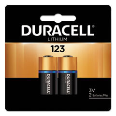 Duracell Specialty High-Power Lithium Battery  123  3V  2 Pack (DURDL123AB2BPK)