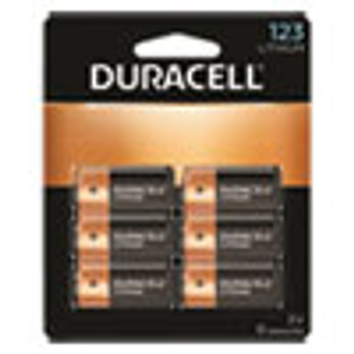 Duracell Specialty High-Power Lithium Batteries  123  3 V  6 Pack (DURDL123AB6PK)