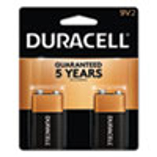 Duracell CopperTop Alkaline 9V Batteries  2 Pack (DURMN1604B2Z)