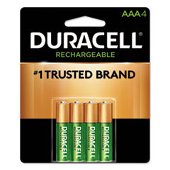 Duracell Rechargeable StayCharged NiMH Batteries  AAA  4 Pack (DURNLAAA4BCD)