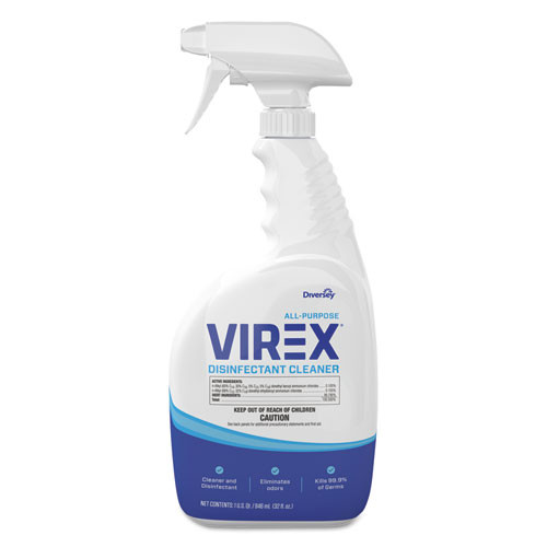 Diversey Virex All-Purpose Disinfectant Cleaner  Citrus Scent  32 oz Spray Bottle  8 CT (DVOCBD540533)