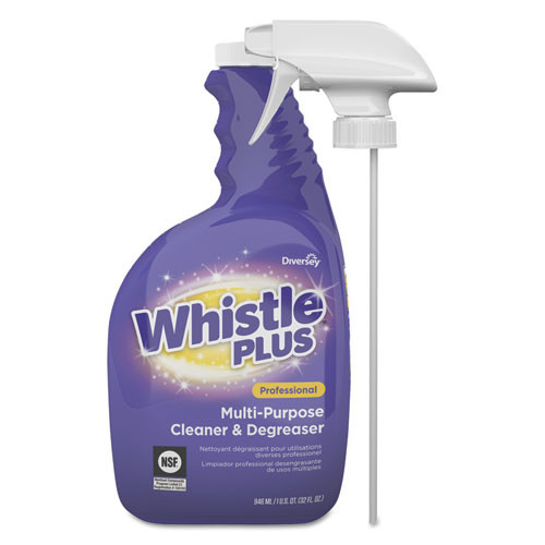 Diversey Whistle Plus Professional Multi-Purpose Cleaner Degreaser  Citrus  32 oz  4 CT (DVOCBD540571)