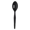 Dixie SmartStock Plastic Cutlery Refill  Spoons  6   Series-O Heavyweight  Black  40 Pack  24 Packs Carton (DXESSPSH51)